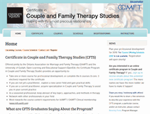 Tablet Screenshot of couplefamilytherapystudies.ca